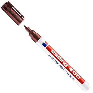Edding 400 permanent marker / bruin / ronde punt / 1 mm