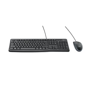 Logitech MK120 toetsenbord en muis / QWERTY / USB / zwart