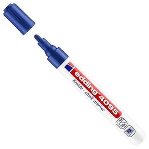 Edding 4095 krijtmarker / blauw / ronde punt / 2-3mm
