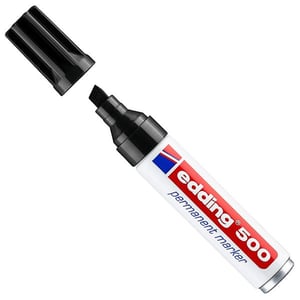 Edding 500 permanent marker / zwart / beitelvormige punt / 2-7 mm