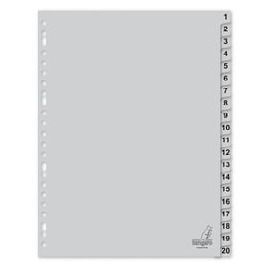 Kangaro G420CM-B tabbladen XL / plastic / 1-20 / 23-gaats