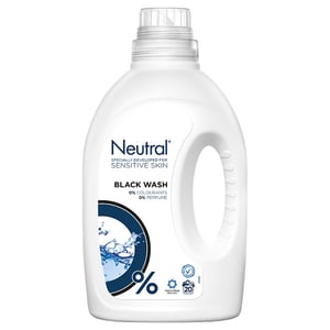 Neutral vloeibaar wasmiddel / zwart / 1 liter / 20 wasbeurten