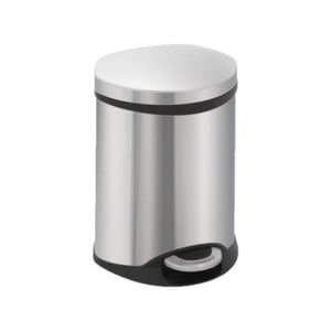 EKO vuilnisbak / staal/aluminium / mat RVS / 6 liter