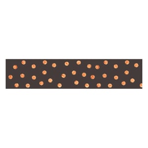 Folia washi tape / koperen stippen / 5 meter / 1 stuk