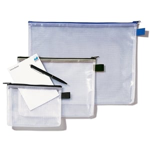 Rexel etui / mesh / transparant blauw / A5