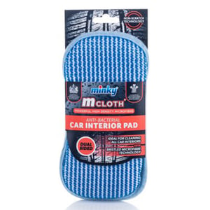 Minky Auto Interieur schoonmaakpad / Anti-Bacterieel / blauw