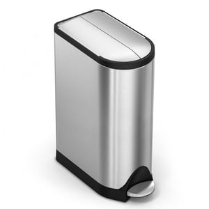 Simplehuman pedaalemmer / Code L / zilver / 18 liter