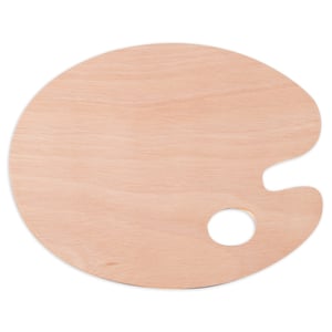 Lefranc Bourgeois palet / hout / ovaal