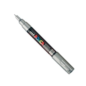 POSCA PC-1MC verfmarker / zilver / conische punt / 0,7 - 1 mm