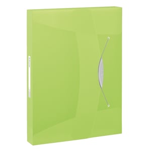 Esselte 6240 Vivida documentenbox / A4 / polypropyleen / transparant groen / 47mm / 380 vel