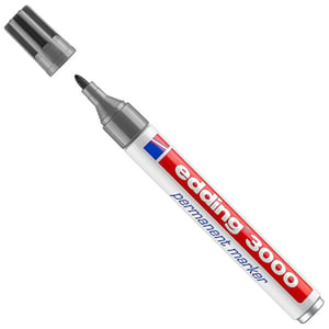 Edding 3000 permanent marker / grijs / ronde punt / 1,5 - 3 mm