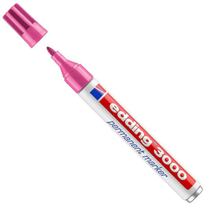 Edding 3000 permanent marker / roze / ronde punt / 1,5 - 3 mm