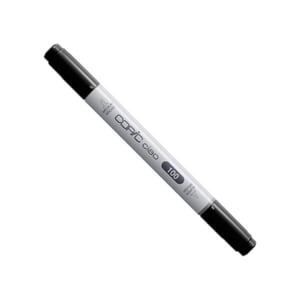 Copic 100 Ciao marker / zwart / penseel / beitel