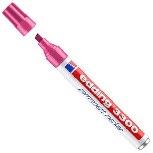 Edding 3300 permanent marker / roze / beitelvormige punt / 1-5 mm