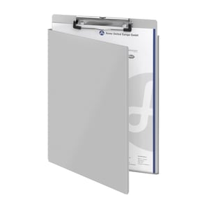 Westcott klembord / A4 / aluminium / met omslag