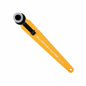 Olfa RTY-4 roterend mes / kunststof / geel / 18 mm