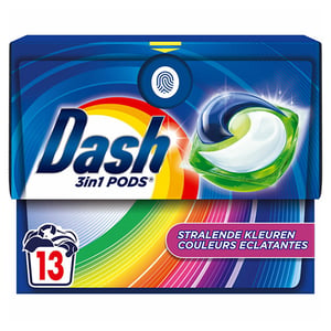 Dash 3 in1 PODS Stralende Kleuren Wasmiddelcapsules / 13 wasbeurten