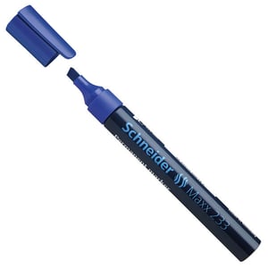 Schneider 233 permanent marker / blauw / schuine punt / 1-5 mm