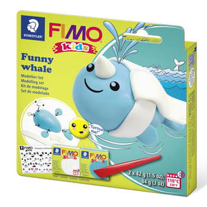 Fimo 8035 21 funny whale / kids set / boetseerklei / 84 gram