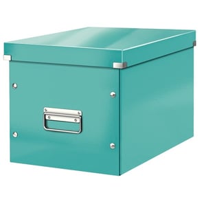 Leitz 610880051 cube grote opbergdoos / PP gelamineerd hardboard / ijsblauw