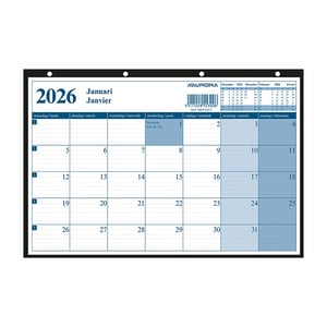 Aurora Monthly maandkalender / 29 x 21 cm / 2-talig / 2027