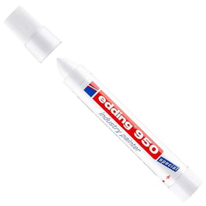 Edding 950 industriële paint marker / wit / ronde punt / 10 mm