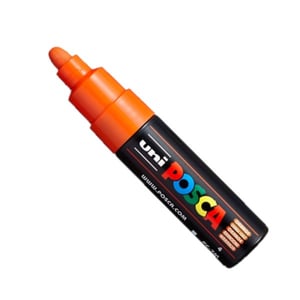 POSCA PC-7M verfmarker | donkeroranje | ronde punt | 4,5 - 5,5 mm