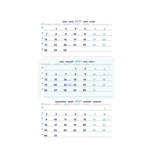 Brepols 3-maandskalender / 30 x 43 cm / 4-talig / 2027