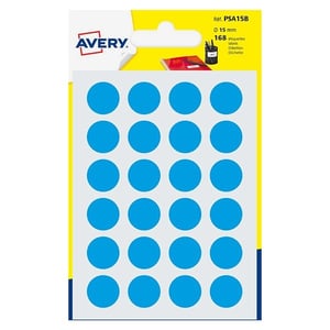 Avery Zweckform PSA15R markeringspunten / 15 mm / blauw / 168 etiketten