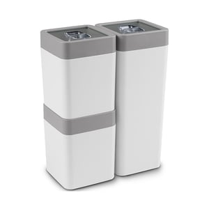 Sunware Sigma Home voorraadbussen set / wit/grijs / 0,6 liter + 1,4 liter / 3 stuks