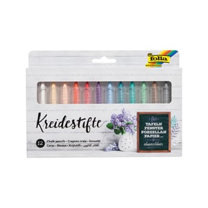 Folia krijtpennen / assorti / 12 stuks