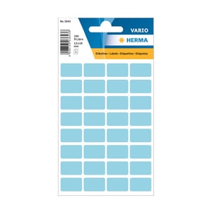 Herma 3643 multifunctionele etiketten / 12 x 18 mm / blauw / 160 etiketten