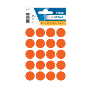 Herma 1872 markeringspunten / 19 mm / rood / 100 etiketten