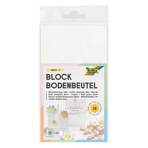 Folia cadeauzakjes /  papier / wit / 100 x 175 x 55 mm / 15 stuks
