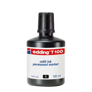 Edding T100 navulinkt / permanent marker / zwart