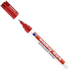 Edding 404 permanent marker / rood / ronde punt / 0,75 mm