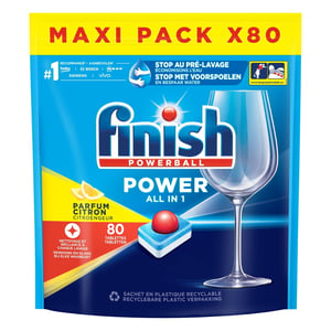 Finish Power All-in-1 vaatwastabletten / Lemon / 80 stuks