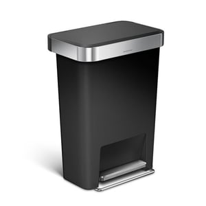 Simplehuman pedaalemmer / met zakkenhouder / Code K / zwart / 45 liter