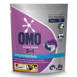 Omo Pro Formula ActiveClean 3 in 1 Caps / 80 stuks