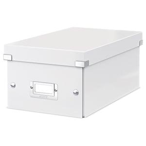 Leitz 6042 WOW DVD opberg box / PP gelamineerd hardboard / wit