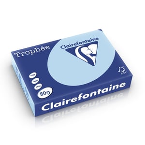 Clairefontaine papier / blauw / A4 / 80 gr. / 500 vel