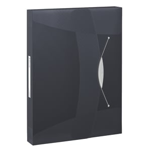 Esselte 6240 Vivida documentenbox / transparant zwart / 47mm / 380 vel