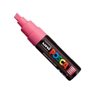 POSCA PC-8K verfmarker / roze / beitel punt / 8 mm