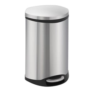 EKO Shell Bin pedaalemmer / zilver / 18 liter