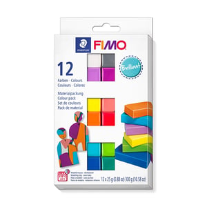 Fimo 8023C12-2 klei brilliant / soft / 25g / 12 stuks