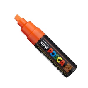 POSCA PC-8K verfmarker / neon oranje / beitel punt / 8 mm