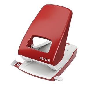 Leitz 51380025 NeXXt perforator / metaal / rood / 2-gaats / tot 40 vel