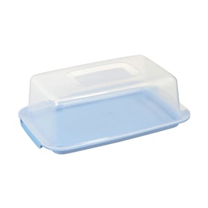 Sunware Club Cuisine cake box / transparant/blauw / 3,75 liter