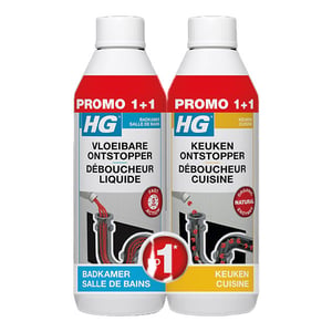 HG Vloeibare Ontstopper en Keukenontstopper / 500 ml