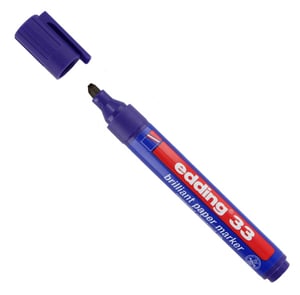 Edding 33 brilliant paper marker / paars / beitelvormige punt / 1-5 mm